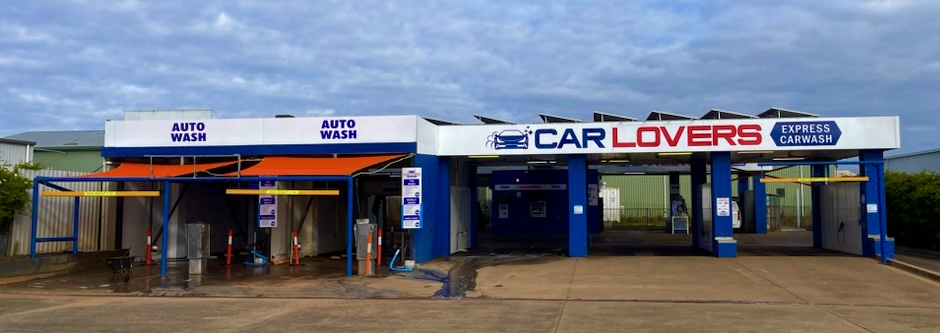 The exterior of the Car Lovers Express car wash at Dubbo
